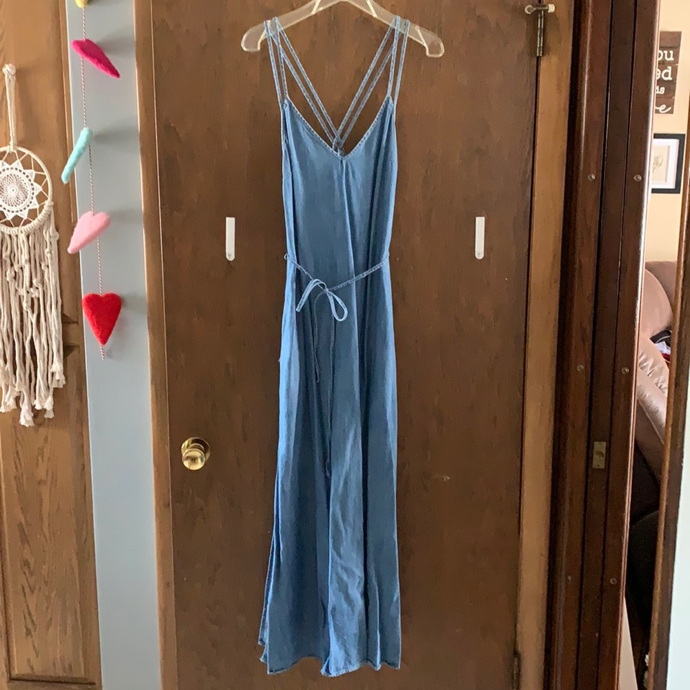 Gap Jean Skinny Strap Dress